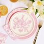 Pink Toile Small Party Plates X 10, thumbnail 1 of 6