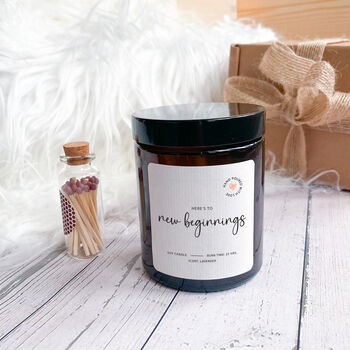 Here's To New Beginnings Scented Candle Gift Set, 3 of 5
