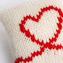 Valentines Cushion Cover Easy Knitting Kit, thumbnail 3 of 9