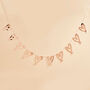 Rose Gold Heart Bunting Hen Party Decoration, thumbnail 1 of 2