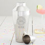 Personalised 'Cocktail Queen' Motif Shaker, thumbnail 1 of 1