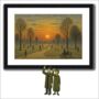 Park Sunrise Lowry Style Framed Art, thumbnail 1 of 2