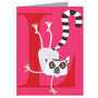 Mini L For Lemur Card, thumbnail 2 of 5