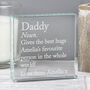 Personalised Daddy Definition Crystal Token, thumbnail 6 of 6
