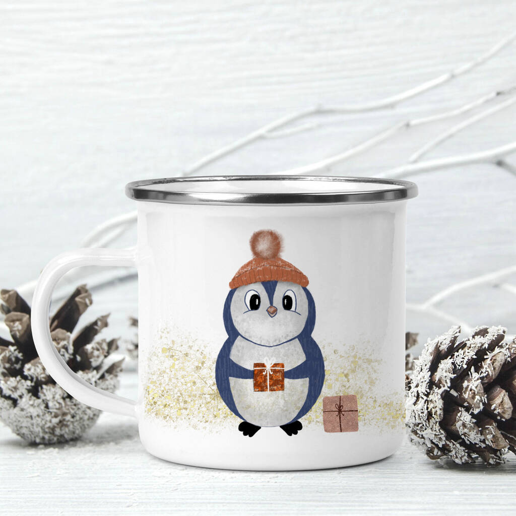 Penguin Christmas Mug By Donna Crain | notonthehighstreet.com