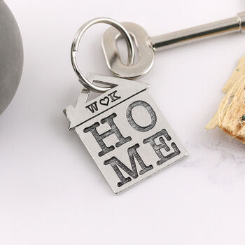 Home Couples New Home Housewarming Present Keyring, 3 of 9