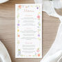 Whimsical Wildflower Menu Cards, thumbnail 1 of 5