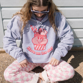 Have An Ice Day Women's Ice Cream Graphic Hoodie, 2 of 4