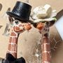 Personalised Wedding Giraffe Cake Toppers, thumbnail 5 of 5