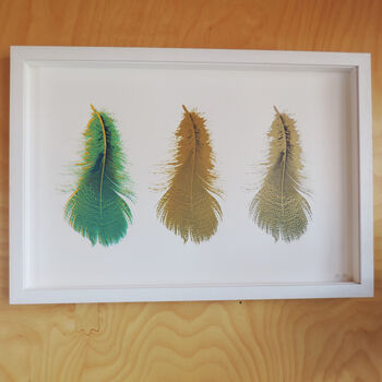 Three Feathers Silkscreen Print, 2 of 10