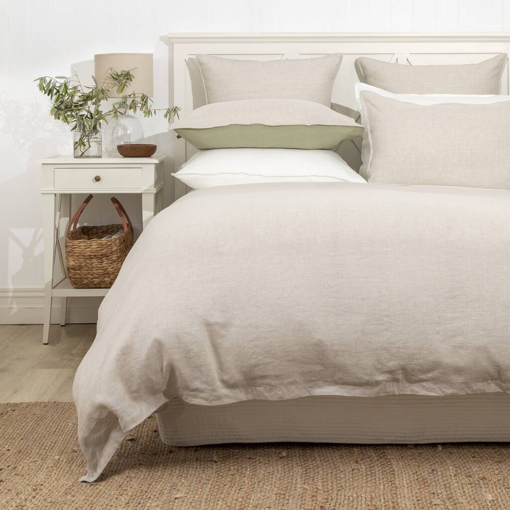 Loft Linen Reversible Large Square Pillowcase By Wallace Cotton