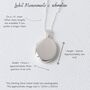 Wildflowers Oval Sterling Silver Large Locket Necklace, thumbnail 4 of 12