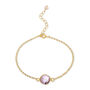 Parga Pink Chalcedony Gemstone Bracelet, thumbnail 4 of 5