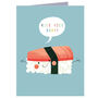 Mini Sushi Greetings Card, thumbnail 2 of 4