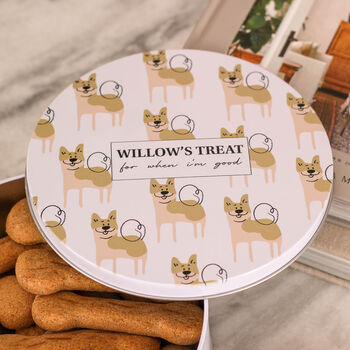 Personalised Dog Biscuit Food Storage Treat Tin Gift, 10 of 10