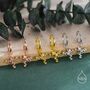 Sterling Silver Frog Huggie Hoop Earrings, thumbnail 4 of 10