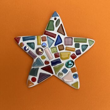 Childs Christmas Star Mosaic Craft Kit, 2 of 4