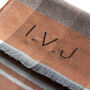 Men's Personalised Cashmere And Wool Plaid Scarf, thumbnail 8 of 12
