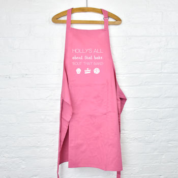 Personalised All About That Bake Apron, 3 of 5