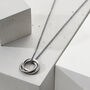 Personalised Men's Oxidised Russian Ring Necklace, thumbnail 1 of 6