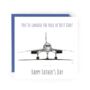 Landed Best Role Of Dad Aviation Concorde Fathers Day Card, thumbnail 2 of 2