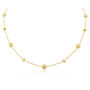 Garda 18ct Yellow Gold Plated Nugget Necklace, thumbnail 3 of 5