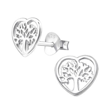Sterling Silver Tree Of Life Earrings In A Gift Tin, 3 of 12