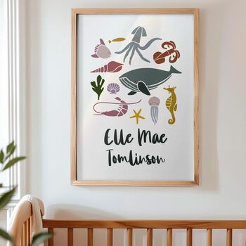 Personalised Under The Sea Print Set Of Three, 4 of 4