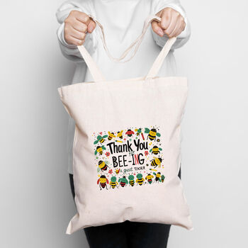 Thank You For Bee Ing A Great Teacher Tote Bag, 2 of 5