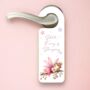 Personalised Pink Fairy Sleeping Door Hanger, thumbnail 1 of 2
