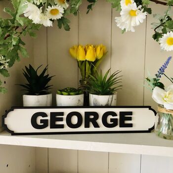Personalised Name Roadsign Children's Room Plaque, 9 of 12