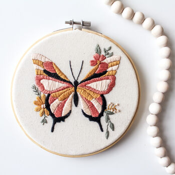 Butterfly Hand Embroidery Kit, 4 of 6