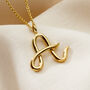 Large Organic Initial Necklace, thumbnail 10 of 12