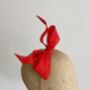 Sculptural Red Bow Fascinator 'Ava', thumbnail 4 of 11