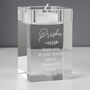 Personalised Leaf Glass Tea Light Holder, thumbnail 4 of 8