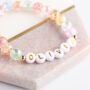 Womens Personalised Name Beaded Bracelet, thumbnail 2 of 2