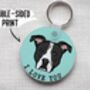 Staffordshire Bull Terrier Keyring, thumbnail 4 of 6