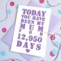 Personalised Days You've Been My Mum Card, thumbnail 1 of 3