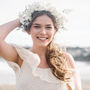 Ivory Flower Crown Halo With Berries 'Rosenwyn', thumbnail 1 of 8