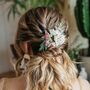 Lara Wild Rose Wedding Hair Comb, thumbnail 5 of 5