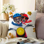 Decorative Pillow Cover Crazy Dogs With Motorcycle, thumbnail 1 of 4