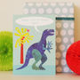 Personalised Bubble Dinosaur Card, thumbnail 1 of 7