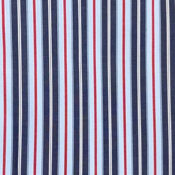 Men's 'Red Pop' Stripe Crisp Cotton Robe, 4 of 4