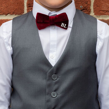 Personalised Velvet Child's Bow Tie, 2 of 3