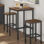 Breakfast Bar Industrial Style Square Tall Bar Table, thumbnail 3 of 12