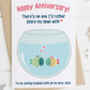 Funny Fishbowl Anniversary Card, thumbnail 1 of 3