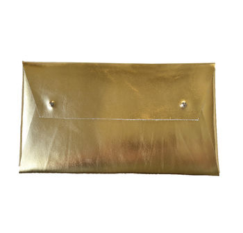 Metallic Leather Clutch, 2 of 3