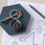Personalised Daddy And Me Childs Drawing Keyring, thumbnail 1 of 5