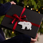 Personalised Polar Bear Christmas Gift Tag, thumbnail 1 of 2