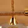 Pair Of Champagne Flutes With Gold Swarovski Crystals, thumbnail 3 of 5